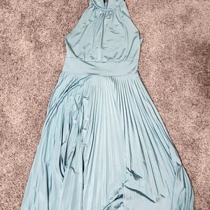 Vintage empire waist pleated dress
